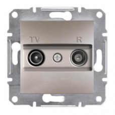 ⚡Розетка TV-R кінцева 1 dB Asfora бронза (EPH3300169)
