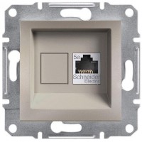 ⚡Розетка компьютерная категории 5e UTP Asfora бронза (EPH4300169)