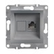 ⚡Розетка компьютерная Кат6e UTP Asfora сталь (EPH4700162)