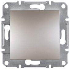 ⚡Одноклавишный кнопочный выключатель Asfora 10А бронза (EPH0700169)