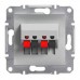 Аудіорозетка Schneider Electric серії Asfora алюміній (EPH5700161)