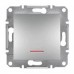Вимикач з підсвічуванням Asfora IP20 алюміній (EPH1400161)