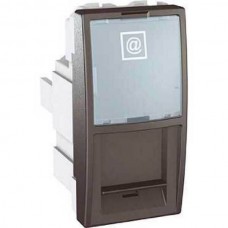 MGU3.414.12 Компьютерная розетка RJ45 кат. 6е, UTP 1 модуль серия Unica