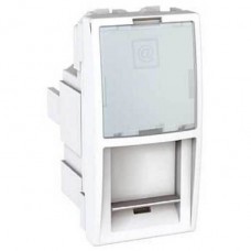 MGU3.416.18 Компьютерная розетка RJ45 кат. 6, STP 1 модуль серия Unica