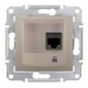 ⚡SDN4700168 Компьютерная розетка UTP RJ45 кат.6e неэкранированная Sedna. Цвет Титан