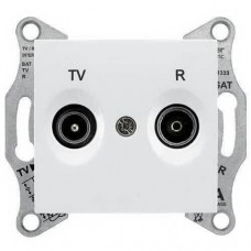 SDN3301621 Розетка TV/R кінцева 1 dB Sedna. Колір Білий