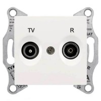 SDN3301323 Розетка TV/R прохідна 8 dB Sedna. Колір Слонова кістка
