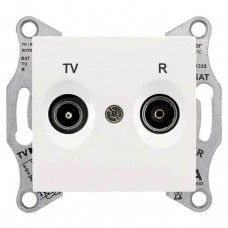 SDN3301323 Розетка TV/R прохідна 8 dB Sedna. Колір Слонова кістка