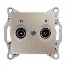 SDN3301368 Розетка TV/R прохідна 8 dB Sedna. Колір Титан