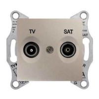 ⚡SDN3401268 Розетка ТV/SAT проходная 8 dB Sedna. Цвет Титан