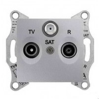 ⚡SDN3501460 Розетка TV/R/SAT проходная 4 dB Sedna. Цвет Алюминий