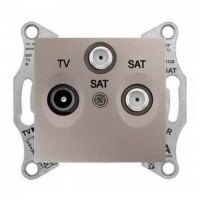 SDN3501468 Розетка TV/R/SAT прохідна 4 dB Sedna. Колір Титан