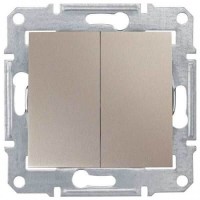 ⚡SDN0300168 2-клавишный выключатель 10 A серии Sedna. Цвет Титан