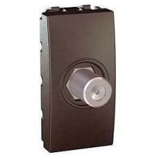 Розетка для ТБ одиночна гніздовий роз'єм серія Unica MGU3.468.12