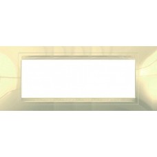 MGU4.106.59 Рамка 6-модульная Unica Allegro. Цвет Кремовый