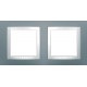 Рамка двухместная серый техно Unica Basic MGU2.004.858