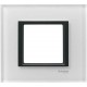 Рамка 1-постова "біле скло" Unica Class MGU68.002.7C2