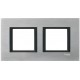 Рамка 2-постова "сріблястий алюміній" Unica Class MGU68.004.7A1