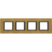 Рамка 4-постовая кожа Сахара Unica Class MGU68.008.7P1
