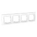 MGU4.008.18 Набірна рамка 4-постова біла Unica Colors