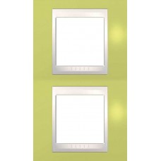 MGU6.004V.563 Рамка 2-местная Unica Plus. Цвет Зелёное яблоко