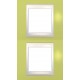 Рамка двухместная Unica Plus. Цвет Зелёное яблоко MGU6.004V.563