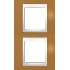 MGU6.004V.569 Рамка 2-местная Unica Plus. Цвет Оранжевый