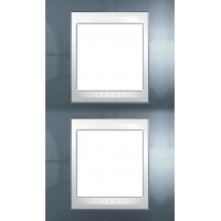 Рамка двомісна Unica Plus. Колір Блакитний лід MGU6.004V.854