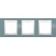 Рамка синя тримісна Unica Plus MGU6.006.873