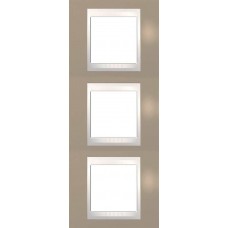 Рамка 3-местная Unica Plus. Цвет Коричневый MGU6.006V.574