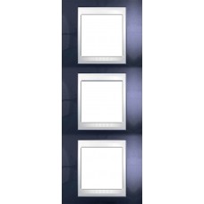 MGU6.006V.842 Рамка 3-местная Unica Plus. Цвет Индиго
