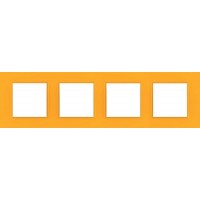 Рамка четырехместная Unica Quadro. Цвет Cytrus MGU4.708.29