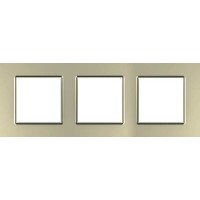 Рамка трехместная Unica Quadro. Цвет Титановый MGU6.706.57