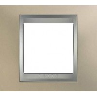 Рамка одноместная Unica Top. Цвет Титановый/Алюминий MGU66.002.095 Рамка одноместная Unica Top. Цвет Титановый/Алюминий MGU66.002.095