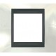 Рамка одноместная Unica Top. Цвет Белоснежный/Графит MGU66.002.292
