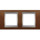 Рамка двухместная Unica Top. Цвет Черешня/Алюминий MGU66.004.0M2 Рамка двухместная Unica Top. Цвет Черешня/Алюминий MGU66.004.0M2