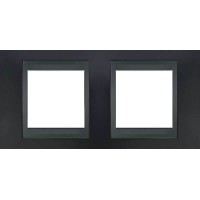 Рамка двухместная Unica Top. Цвет Металлик/Графит MGU66.004.297