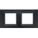 Рамка двухместная Unica Top. Цвет Металлик/Графит MGU66.004.297
