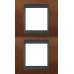Рамка 2-местная Unica Top. Цвет Черешня/Графит MGU66.004V.2M2