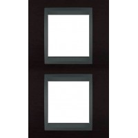 Рамка двухместная Unica Top. Цвет Венге/Графит MGU66.004V.2M3