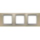 Рамка трехместная Unica Top. Цвет Титановый/Алюминий MGU66.006.095