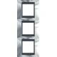 Рамка трехместная Unica Top. Цвет Блестящий хром/Графит MGU66.006V.210 Рамка трехместная Unica Top. Цвет Блестящий хром/Графит MGU66.006V.210