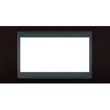 Рамка 4-модульна Італійський дизайн Unica Top. Колір Венге/Графіт MGU66.104.2M3