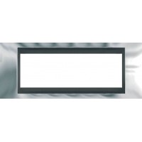 Рамка 6-модульная Итальянский дизайн Unica Top. Цвет Блестящий хром/Графит MGU66.106.210