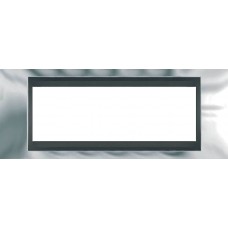 Рамка 6-модульна Італійський дизайн Unica Top. Колір Блискучий хром/Графіт MGU66.106.210