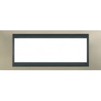 Рамка 6-модульная Итальянский дизайн Unica Top. Цвет Матовый никель/Графит MGU66.106.239