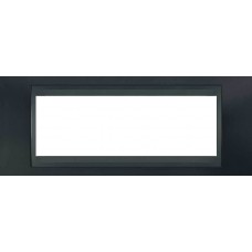 Рамка 6-модульная Итальянский дизайн Unica Top. Цвет Металлик/Графит MGU66.106.297