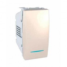 Перемикач одноклавішний з індикаційним підсвічуванням Unica 10А MGU3.103.25N