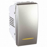 Выключатель одноклавишный с контрольной подсветкой 16А серия Unica MGU3.161.30S