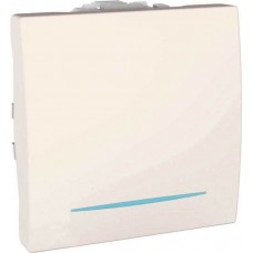 Перемикач одноклавішний з індикаційним підсвічуванням Unica 16А MGU3.263.25N